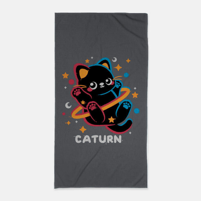 Caturn Embroidery Patch-None-Beach-Towel-NemiMakeit