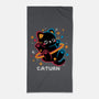 Caturn Embroidery Patch-None-Beach-Towel-NemiMakeit