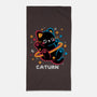 Caturn Embroidery Patch-None-Beach-Towel-NemiMakeit