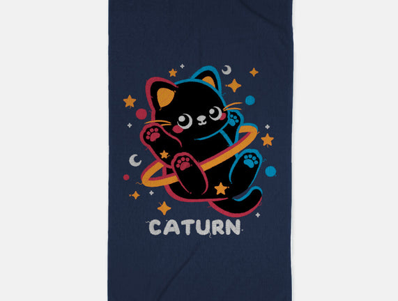 Caturn Embroidery Patch