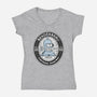 Bender Beer-Womens-V-Neck-Tee-Bear Noise