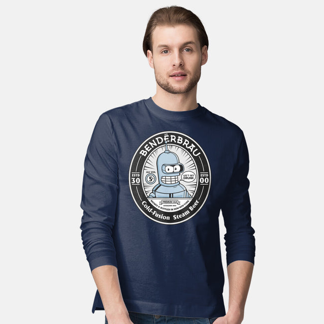 Bender Beer-Mens-Long Sleeved-Tee-Bear Noise