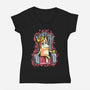 Queen Mom-Womens-V-Neck-Tee-nickzzarto