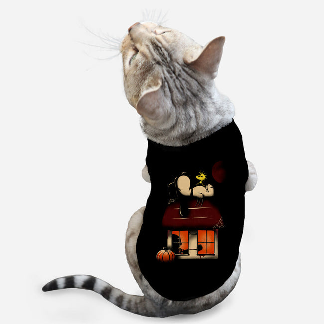 House Of Horrors-Cat-Basic-Pet Tank-OnlyColorsDesigns