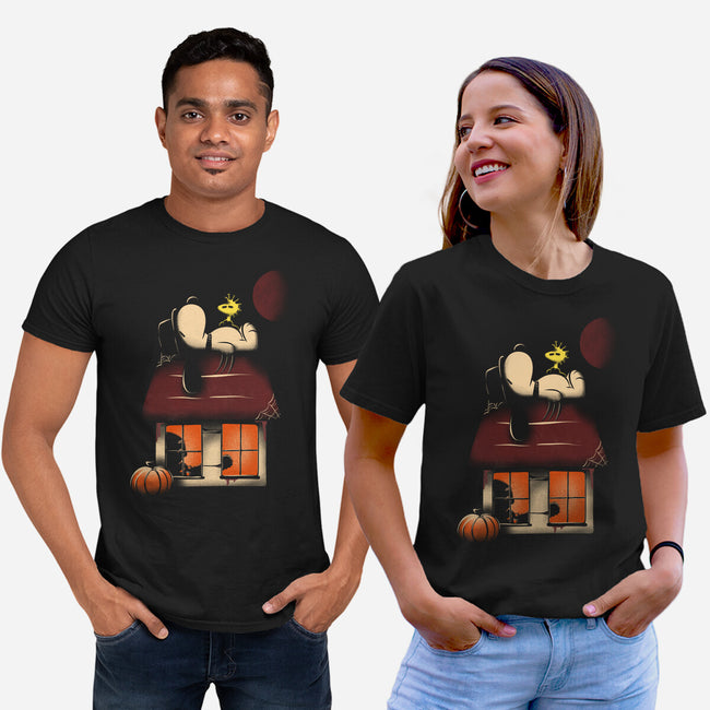 House Of Horrors-Unisex-Basic-Tee-OnlyColorsDesigns