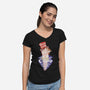 To Pure Imagination-Womens-V-Neck-Tee-Aarons Art Room