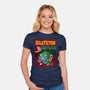 Bulb Fiction-Womens-Fitted-Tee-Raffiti