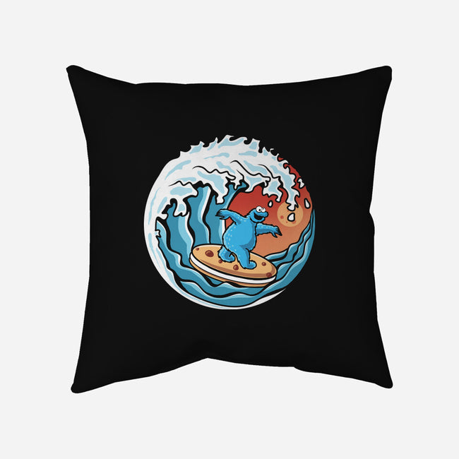 Cookie Surfing-None-Removable Cover-Throw Pillow-erion_designs