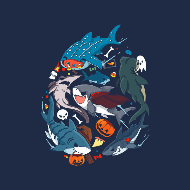 Halloween Sharks-Unisex-Pullover-Sweatshirt-Vallina84