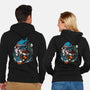 Halloween Sharks-Unisex-Zip-Up-Sweatshirt-Vallina84