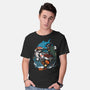 Halloween Sharks-Mens-Basic-Tee-Vallina84