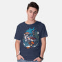 Halloween Sharks-Mens-Basic-Tee-Vallina84