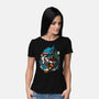 Halloween Sharks-Womens-Basic-Tee-Vallina84