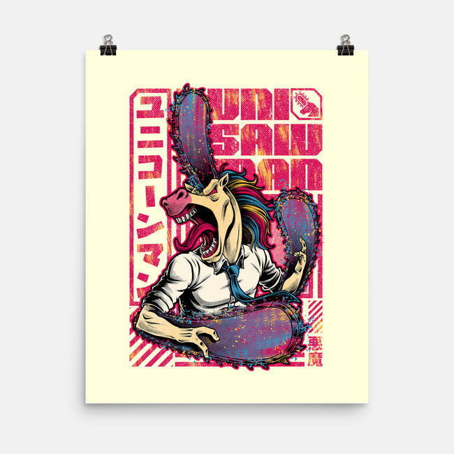 Unicorn Saw Man-None-Matte-Poster-Studio Mootant