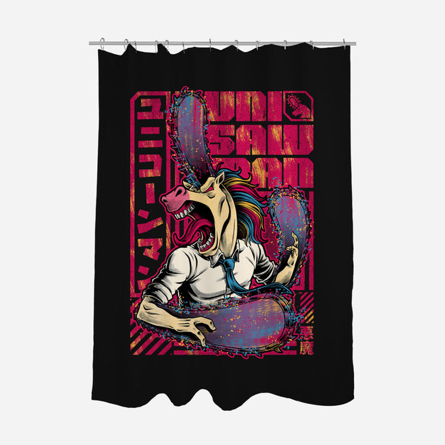 Unicorn Saw Man-None-Polyester-Shower Curtain-Studio Mootant