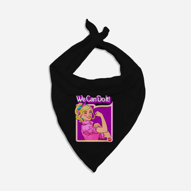 Barbie Can Do It-Dog-Bandana-Pet Collar-hugohugo