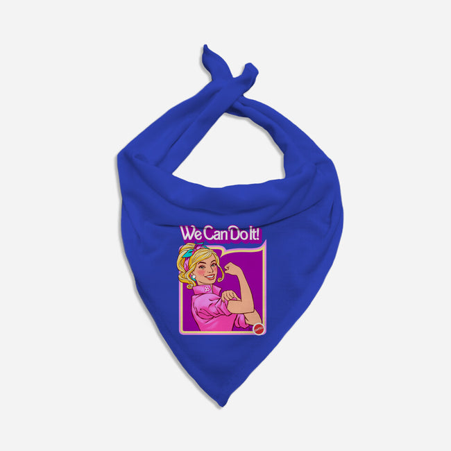 Barbie Can Do It-Dog-Bandana-Pet Collar-hugohugo