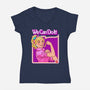 Barbie Can Do It-Womens-V-Neck-Tee-hugohugo