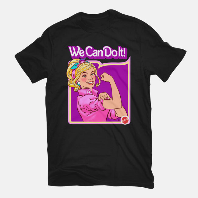 Barbie Can Do It-Unisex-Basic-Tee-hugohugo