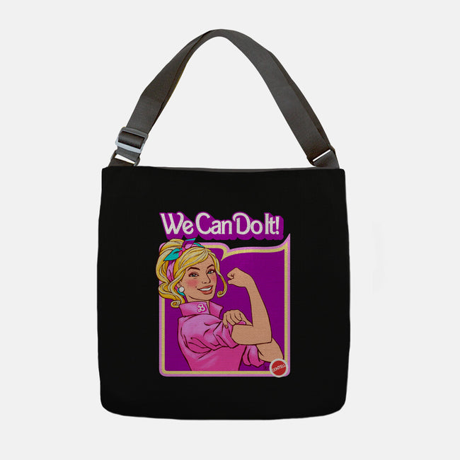 Barbie Can Do It-None-Adjustable Tote-Bag-hugohugo