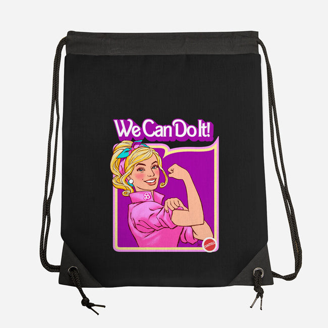 Barbie Can Do It-None-Drawstring-Bag-hugohugo