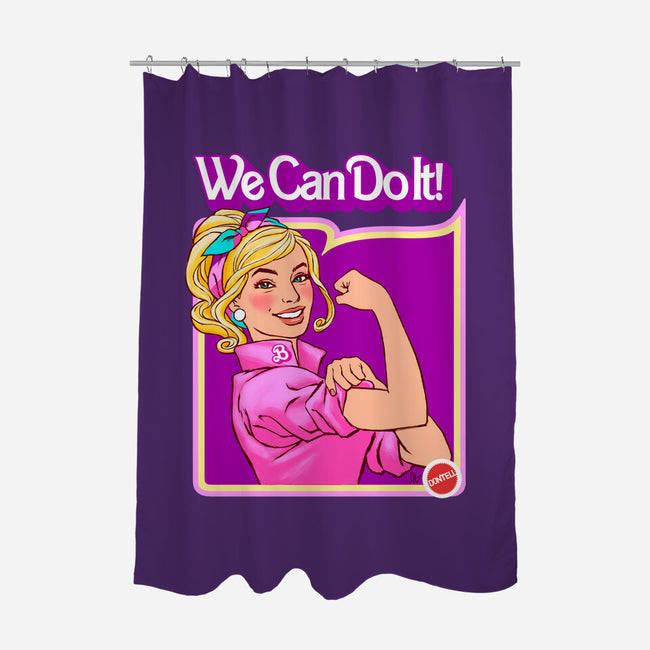 Barbie Can Do It-None-Polyester-Shower Curtain-hugohugo