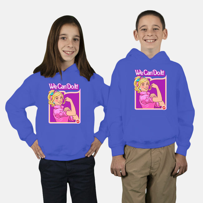 Barbie Can Do It-Youth-Pullover-Sweatshirt-hugohugo