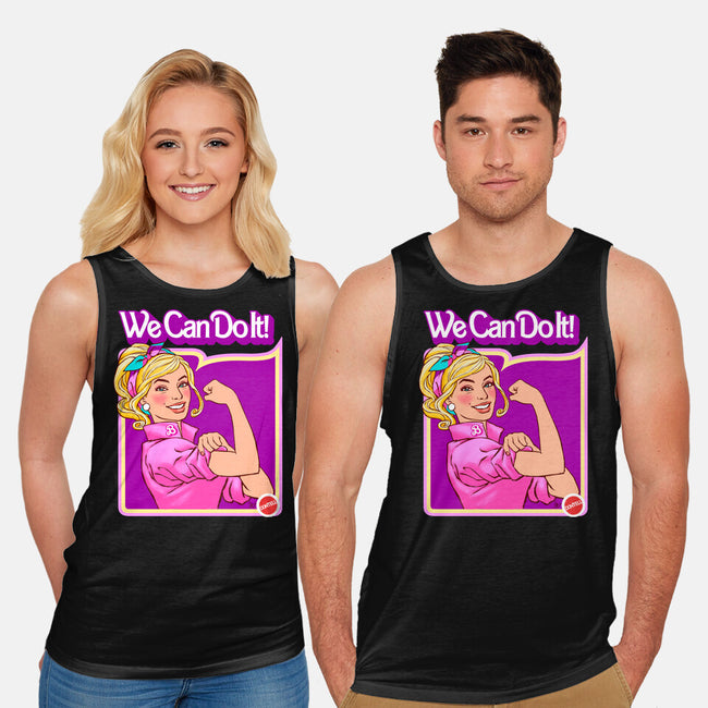 Barbie Can Do It-Unisex-Basic-Tank-hugohugo