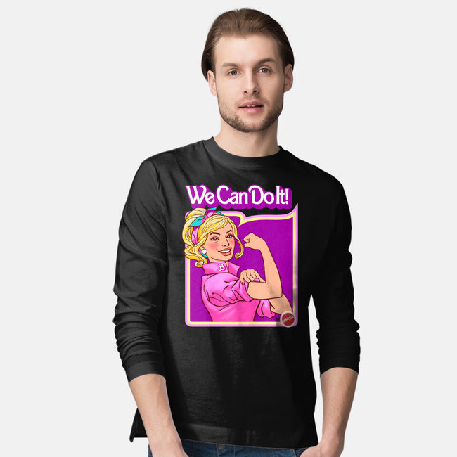 Barbie Can Do It-Mens-Long Sleeved-Tee-hugohugo