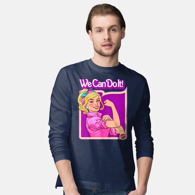 Barbie Can Do It-Mens-Long Sleeved-Tee-hugohugo