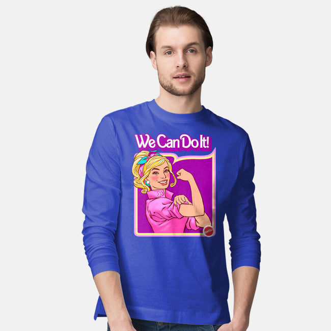 Barbie Can Do It-Mens-Long Sleeved-Tee-hugohugo