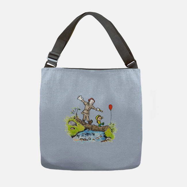 Pennywise And Georgie-None-Adjustable Tote-Bag-matthew benkner