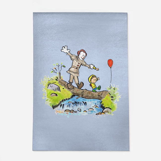 Pennywise And Georgie-None-Outdoor-Rug-matthew benkner