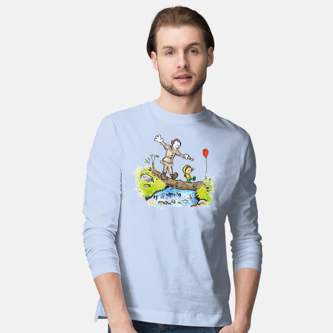 Pennywise And Georgie-Mens-Long Sleeved-Tee-matthew benkner