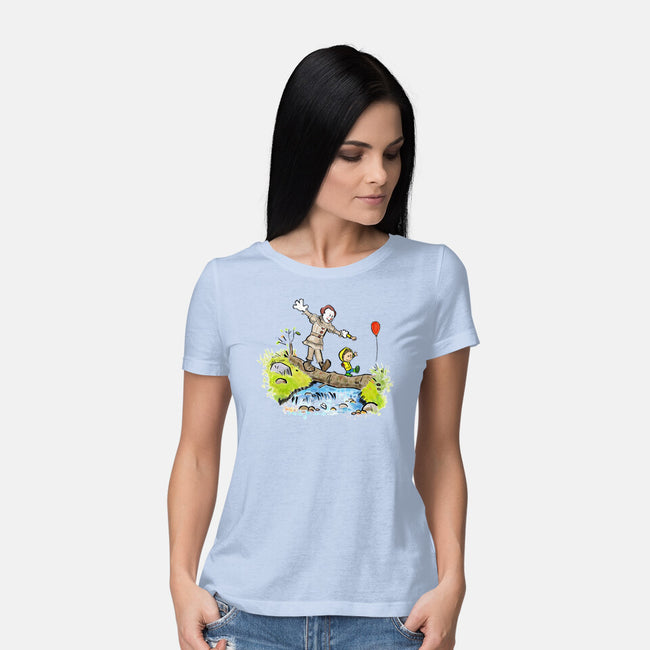 Pennywise And Georgie-Womens-Basic-Tee-matthew benkner