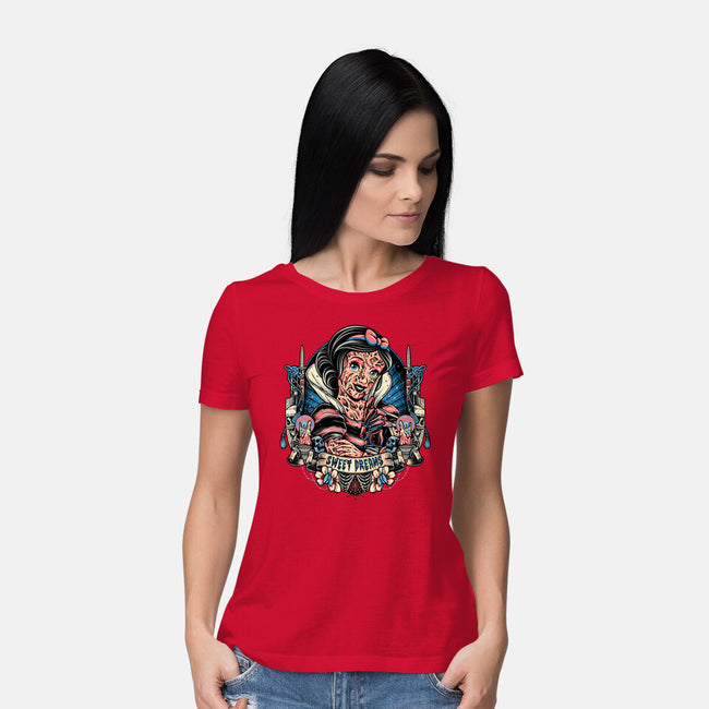 Sweetest Dreams-Womens-Basic-Tee-momma_gorilla