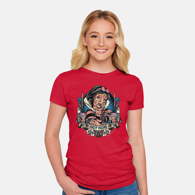 Sweetest Dreams-Womens-Fitted-Tee-momma_gorilla