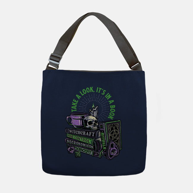 Dark Books-None-Adjustable Tote-Bag-momma_gorilla