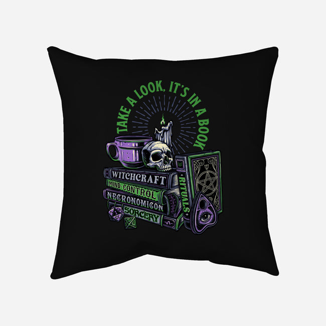 Dark Books-None-Non-Removable Cover w Insert-Throw Pillow-momma_gorilla