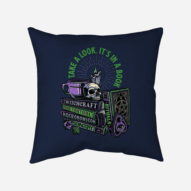 Dark Books-None-Non-Removable Cover w Insert-Throw Pillow-momma_gorilla