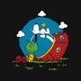 Beagle Dog Extraterrestrial-None-Glossy-Sticker-Studio Mootant