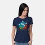 Beagle Dog Extraterrestrial-Womens-Basic-Tee-Studio Mootant