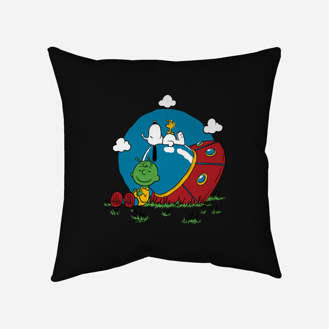 Beagle Dog Extraterrestrial-None-Non-Removable Cover w Insert-Throw Pillow-Studio Mootant