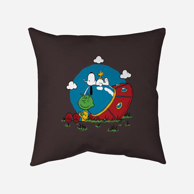 Beagle Dog Extraterrestrial-None-Removable Cover w Insert-Throw Pillow-Studio Mootant