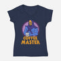 Coffee Master-Womens-V-Neck-Tee-Melonseta