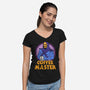 Coffee Master-Womens-V-Neck-Tee-Melonseta