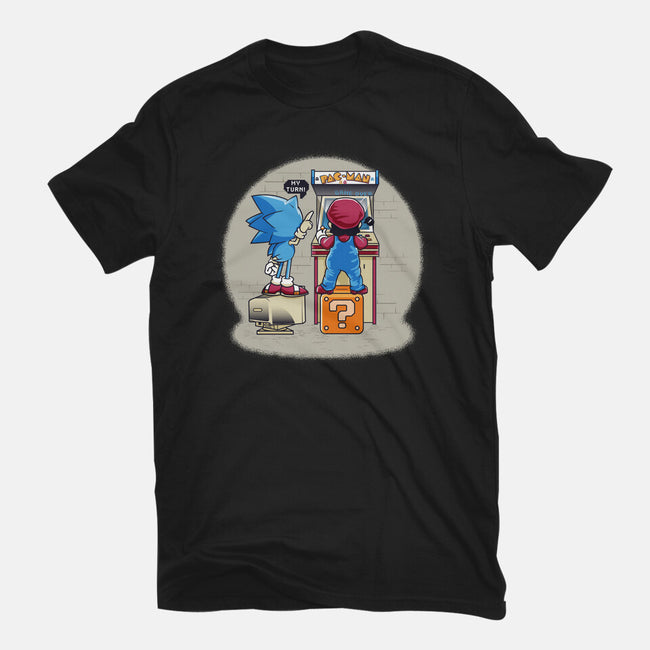 Sonic And Mario-Womens-Fitted-Tee-Thiagor6