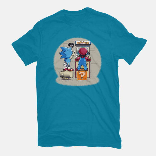 Sonic And Mario-Unisex-Basic-Tee-Thiagor6