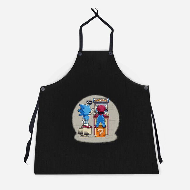 Sonic And Mario-Unisex-Kitchen-Apron-Thiagor6