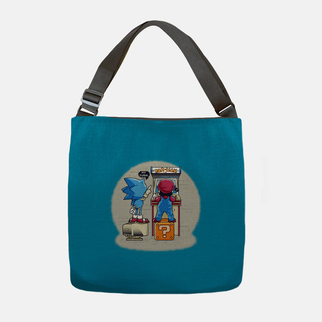 Sonic And Mario-None-Adjustable Tote-Bag-Thiagor6